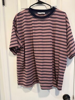 Shop Talulah Walker Stripe Boyfriend T-Shirt